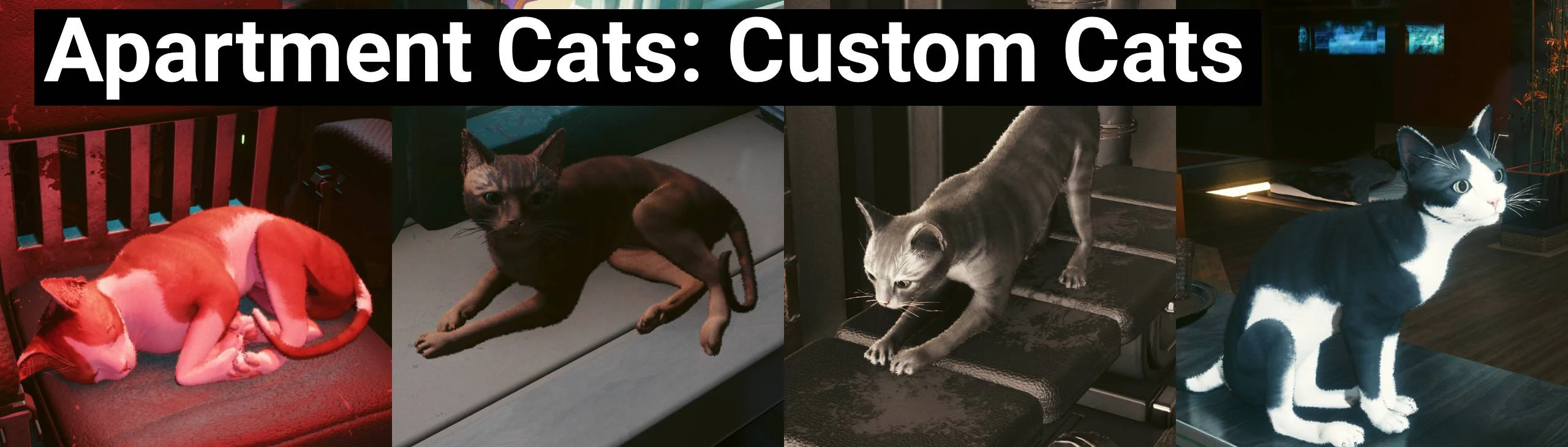 Apartment Cats - Mod para Cyberpunk 2077