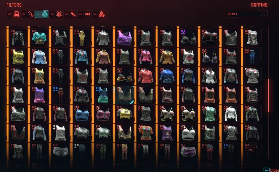 Instant Wardrobe - Mod para Cyberpunk 2077