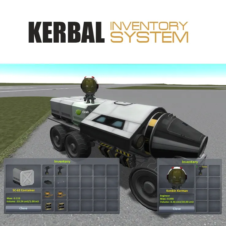 Kerbal Inventory System - Mod para Kerbal Space Program