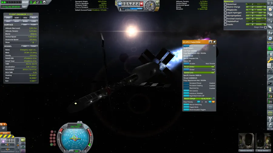 Persistent Thrust - Mod para Kerbal Space Program