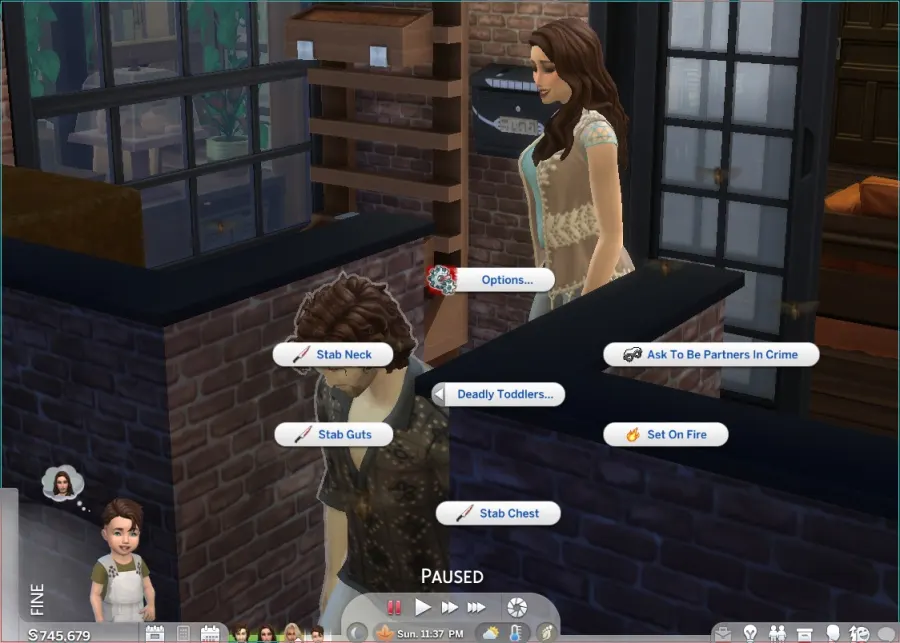 SNB Deadly Toddlers - Mod para Sims 4