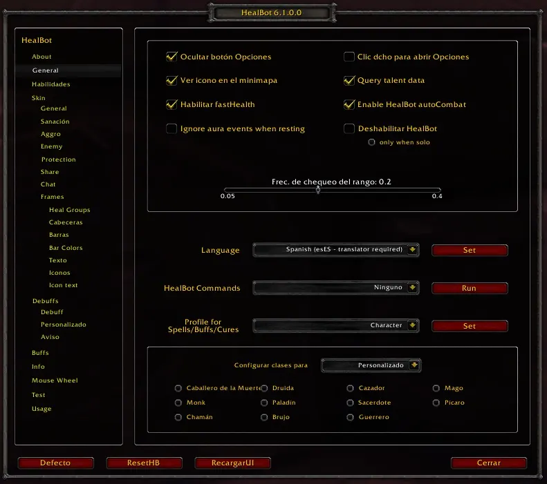 Healbot - Mod para World of Warcraft